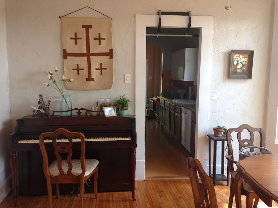 Piano available to play