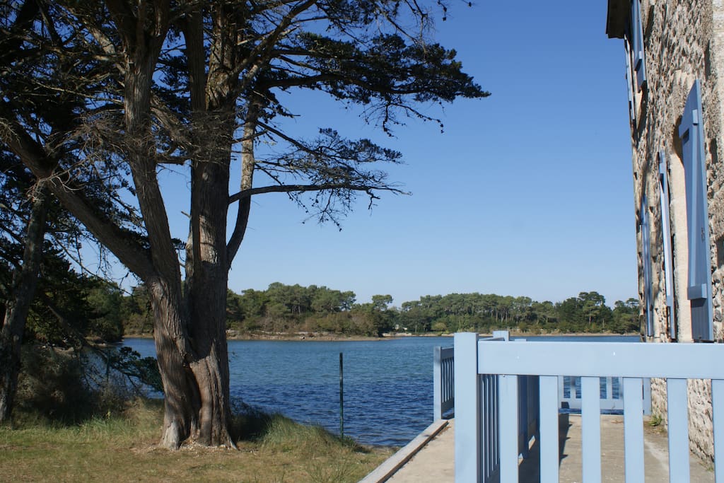 La ria de Pont l'Abbé, plus bas sur le Domaine