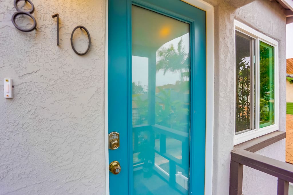 Front entrance with digital key access