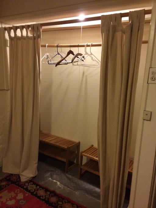 Plenty of closet space.