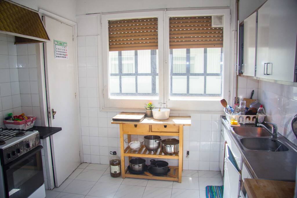 Sunny kitchen.