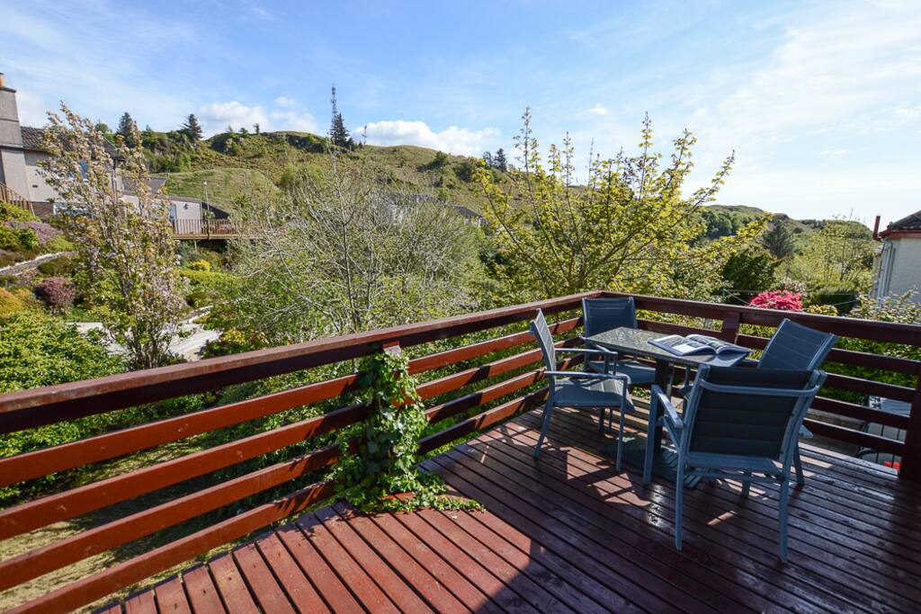 Private Balcony with Outdoor Table Set