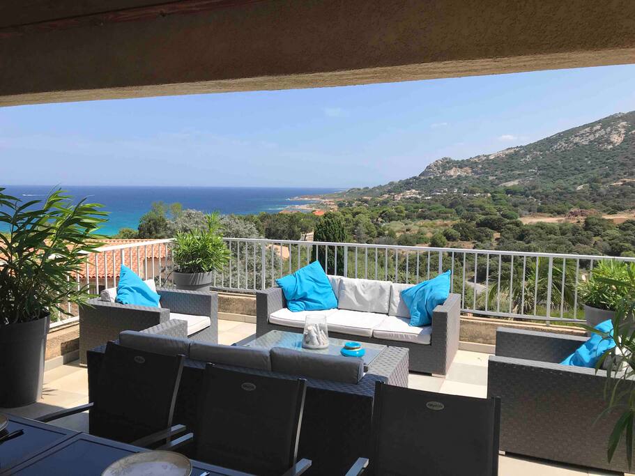 Terrasse vue mer