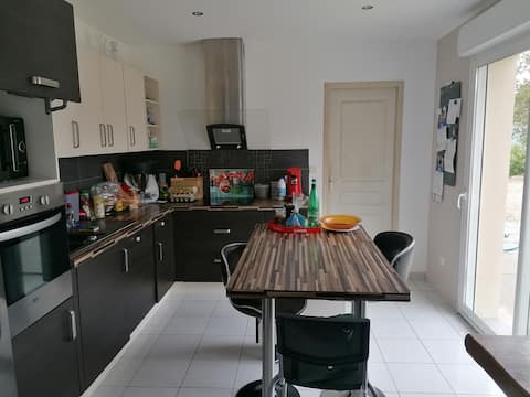 Bedroom with private bathroom