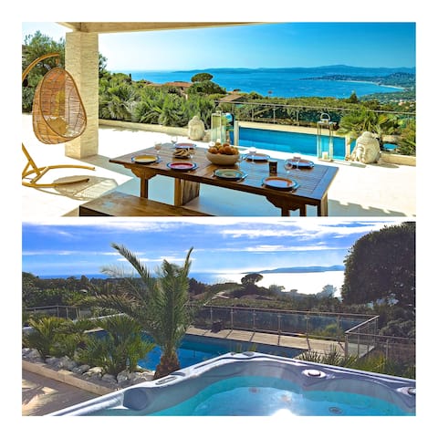 Propriété Airbnb réussie: Villa 5*. Sea view. Heated pool. Jacuzzi. Sauna. à Roquebrune Sur Argens