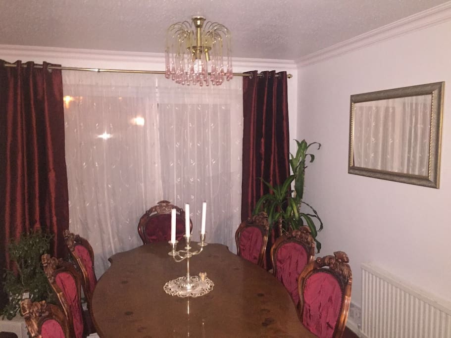 Dining room evening time