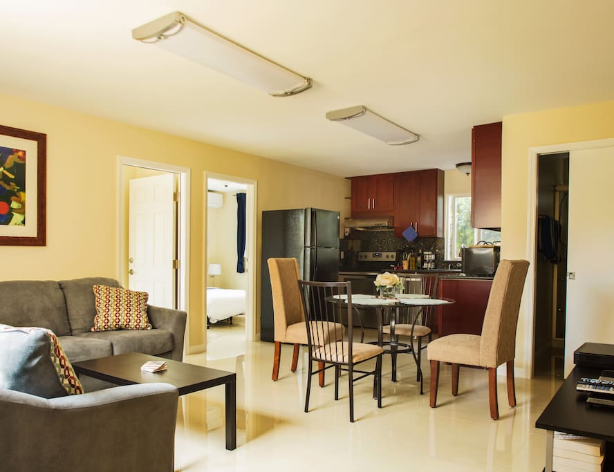 Living room & kitchen