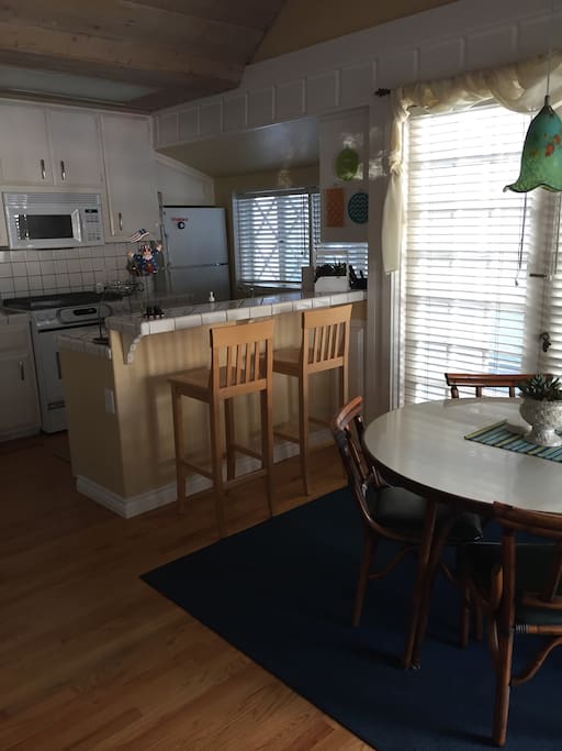 Kitchen and eating area
