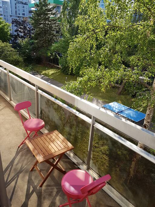 Balcon avec jardin privative