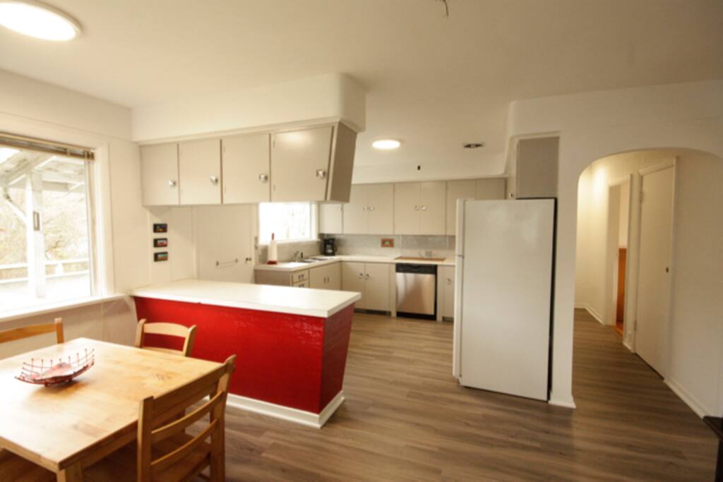 Modern clean bright kitchen