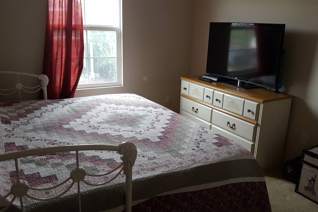 TV equipped with Chrome Cast and DVD player