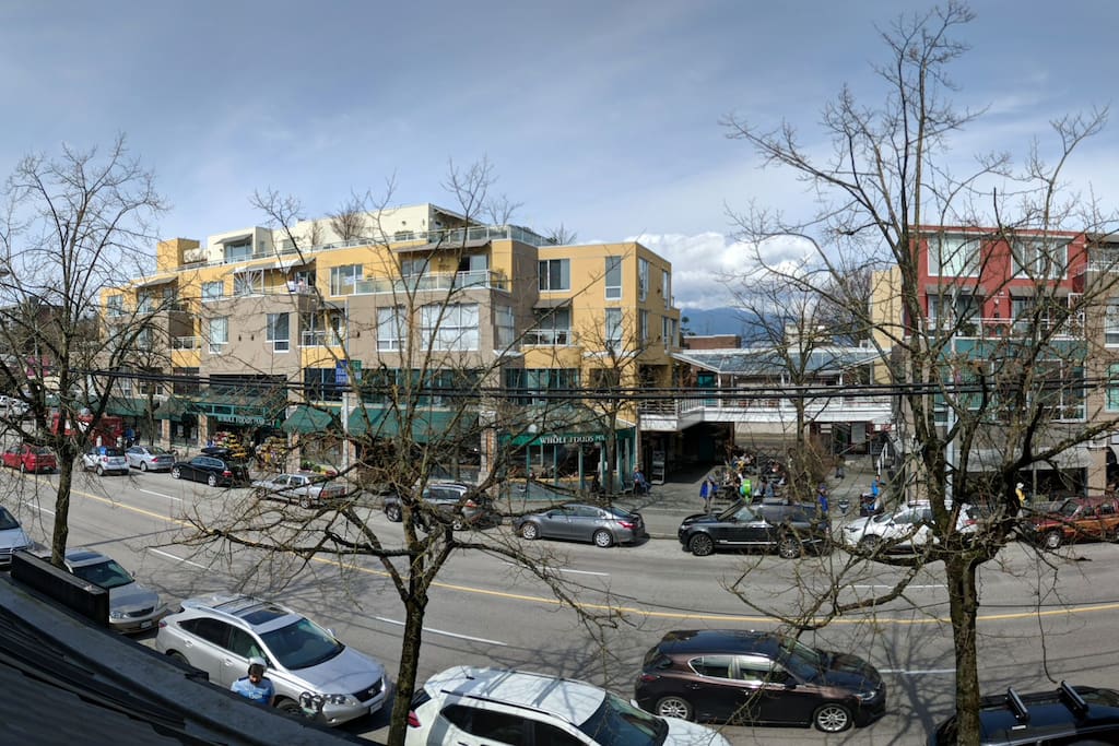 view of 4th ave. from the front balcony