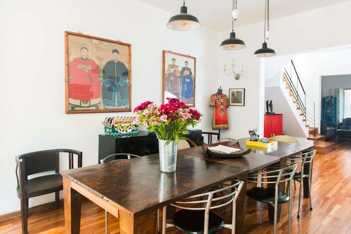 Private Condesa House with pool in calm street