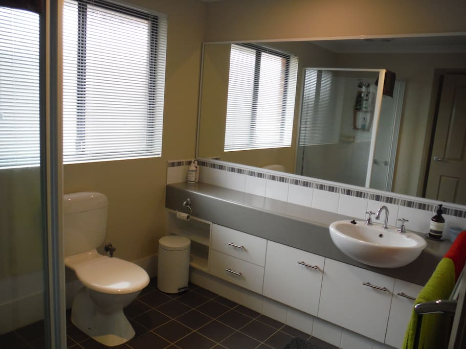 Bathroom with shower and toilet