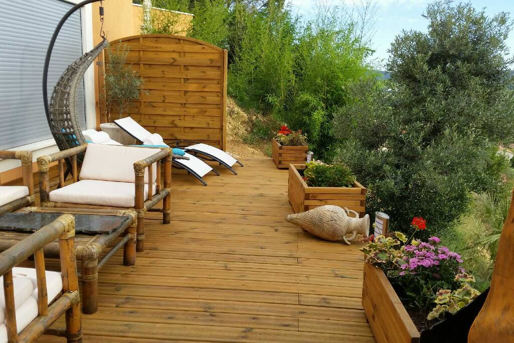 Terrasse avec vue imprenable
