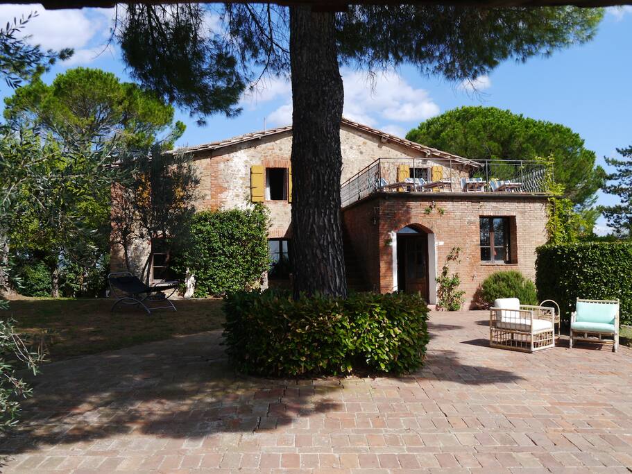 View of house from pool house