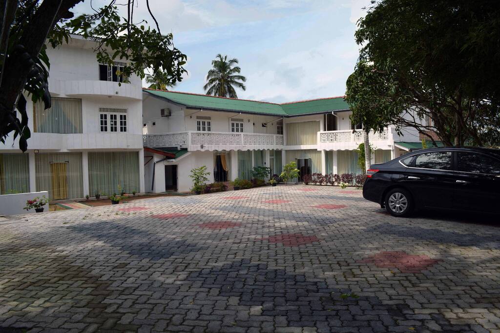 Free parking for hotel guests.