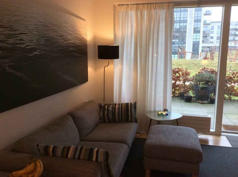 Living room with access to the other terrace