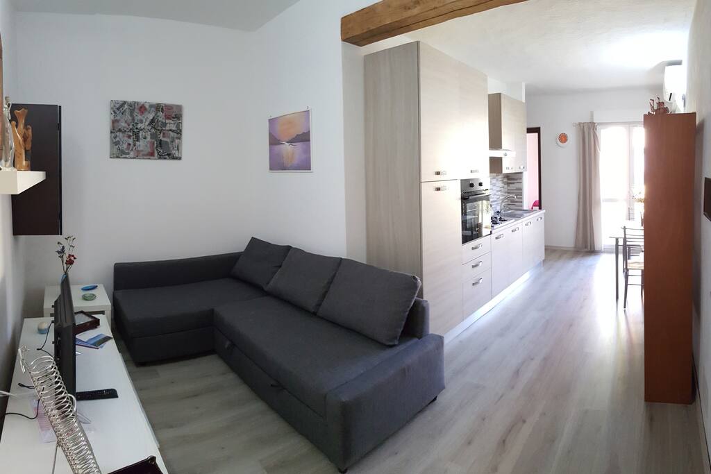 Soggiorno con Divano Letto