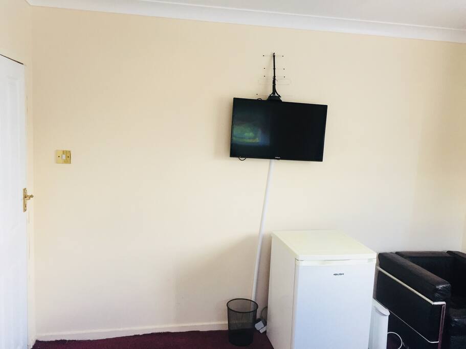 Tv & fridge in your room