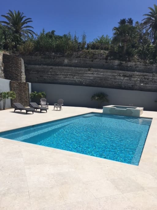 Very private pool shared with the main house.