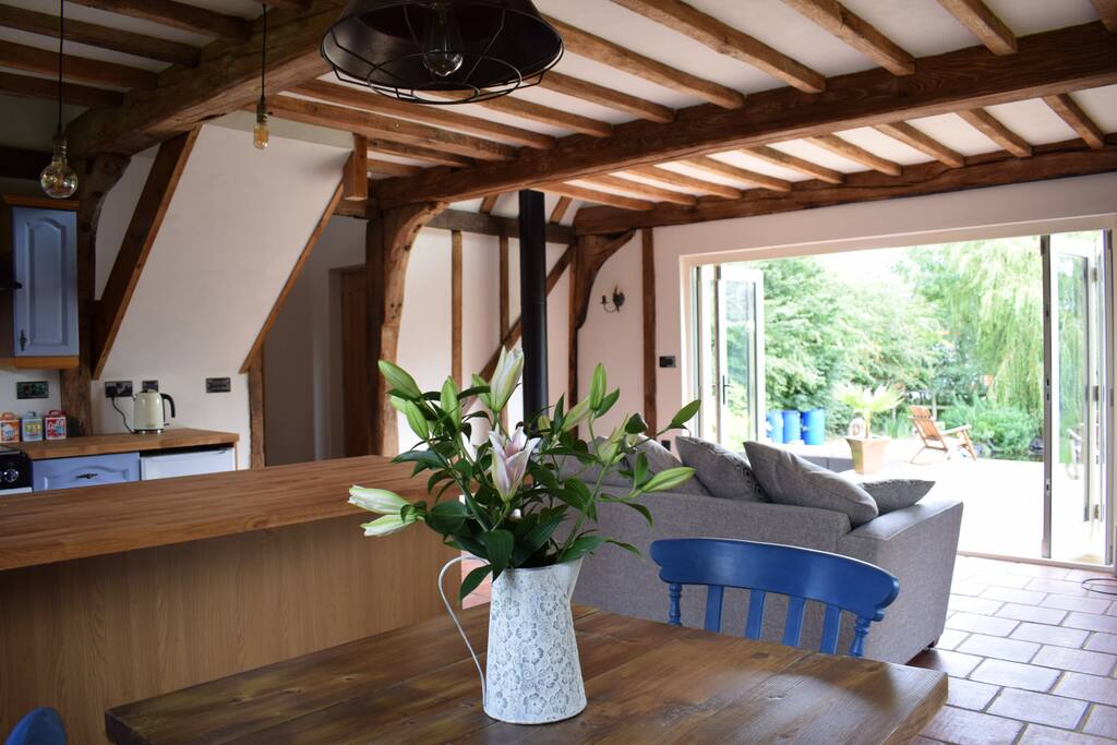 Open plan living with beautiful views