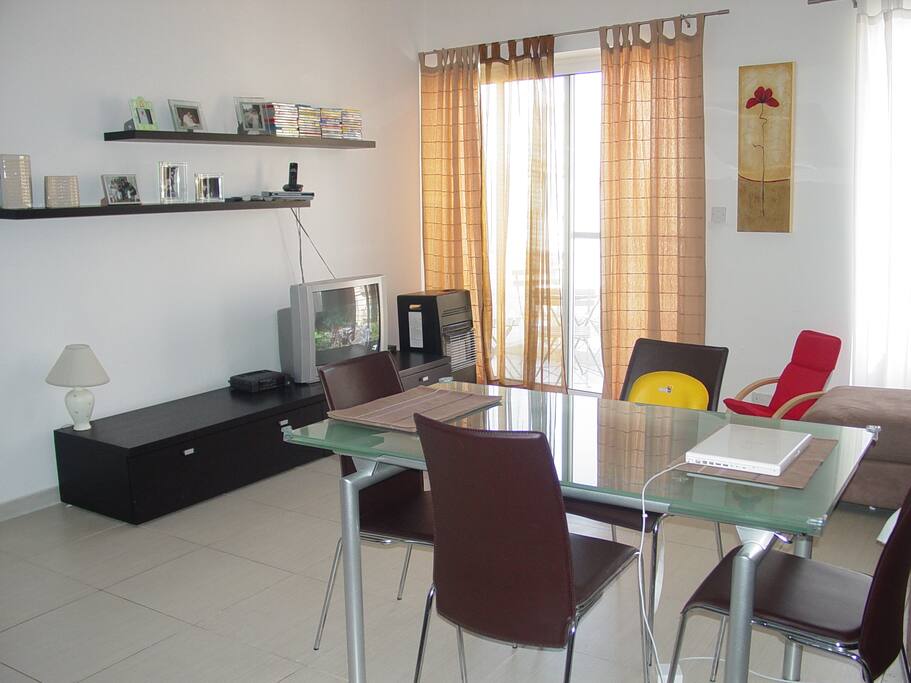 living and dining area