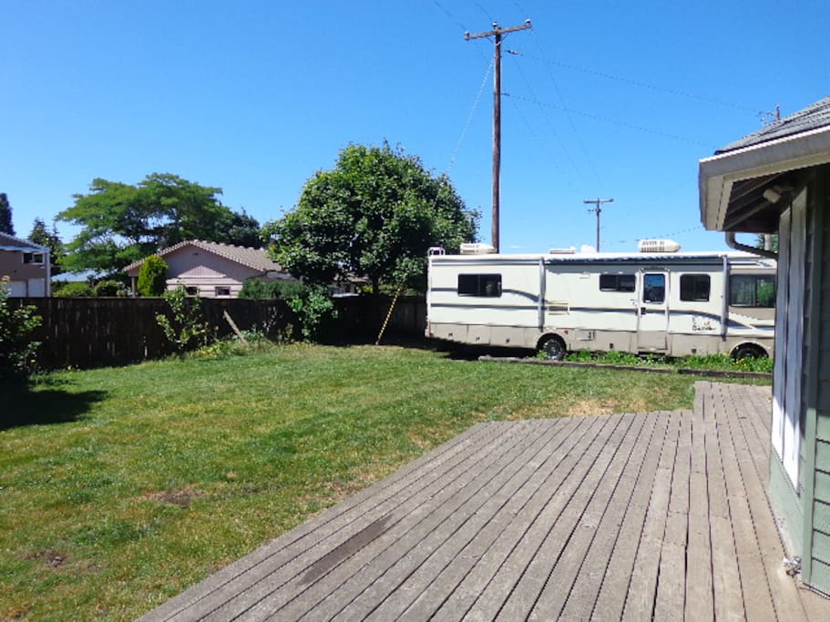 Back deck and RV pad