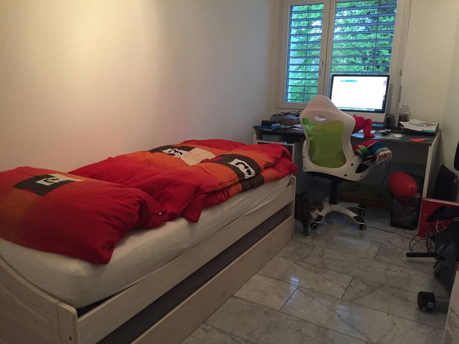 Das Zimmer bereit für einen Gast