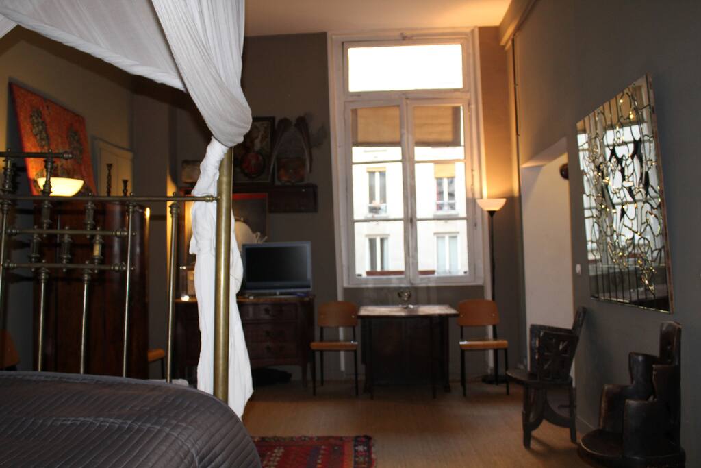 View from the window into the courtyard