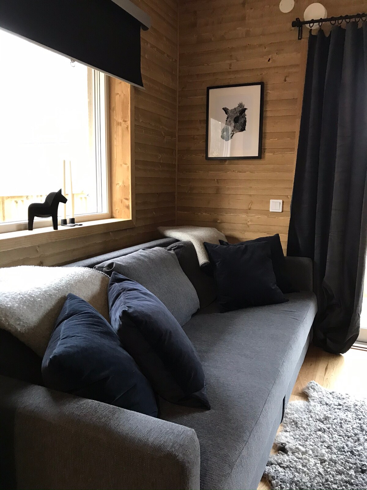 Rozkladacia časť obývacej izby.