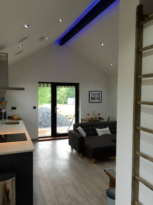 View of kitchen/ living area
