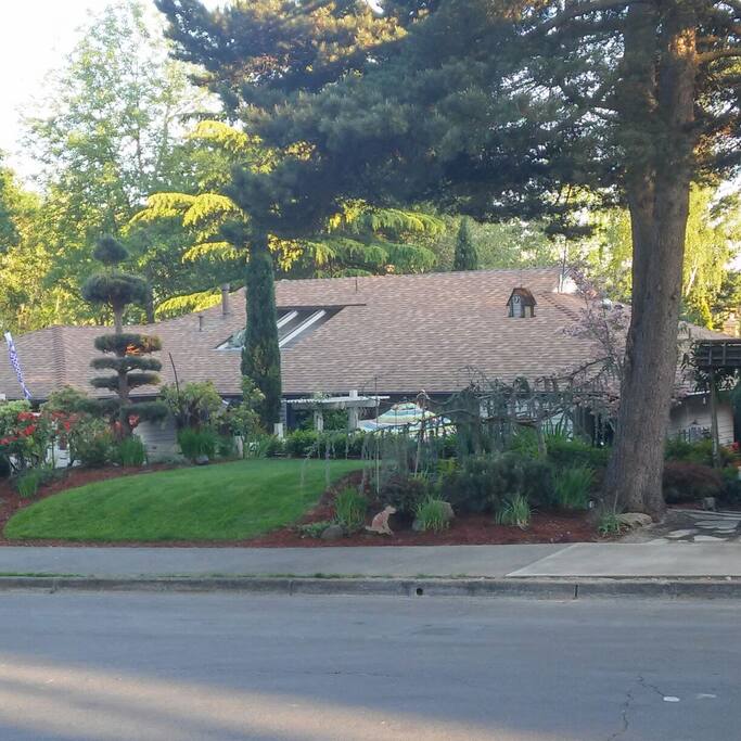 Front view of the house