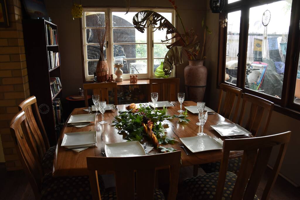 Shared Meals area seats 8-10 nice and comfy.