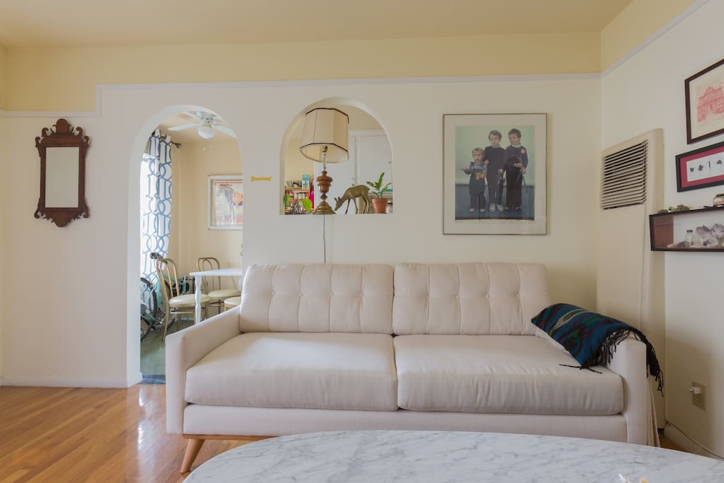 Relax on this over-sized couch.