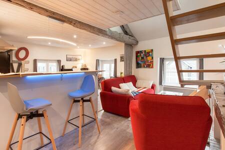 Grand duplex avec mezzanine vue Cathédrale