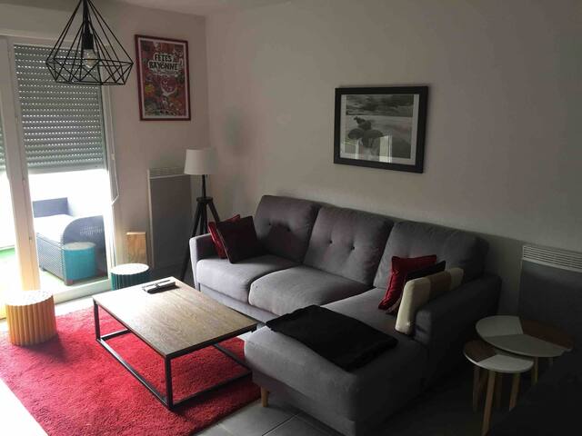 Appartement sympathique lumineux proche de Bayonne