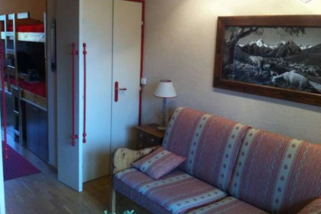 Vue de la chambre indépendante (un lit 2 places a été installé depuis la prise de le photo)