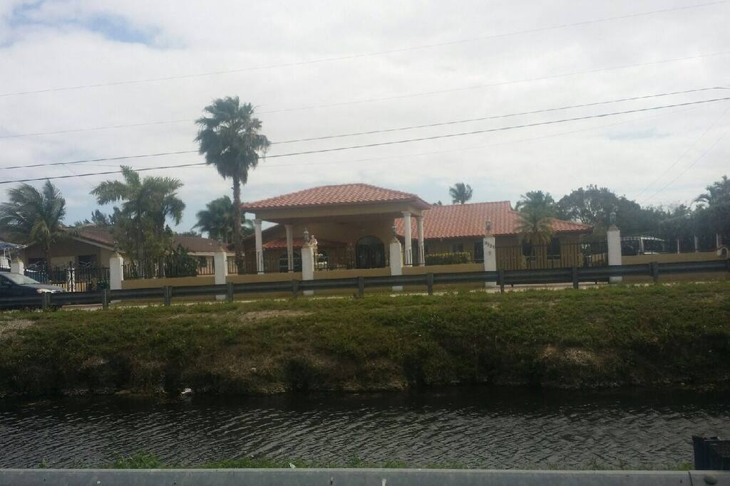 Front of house mansion