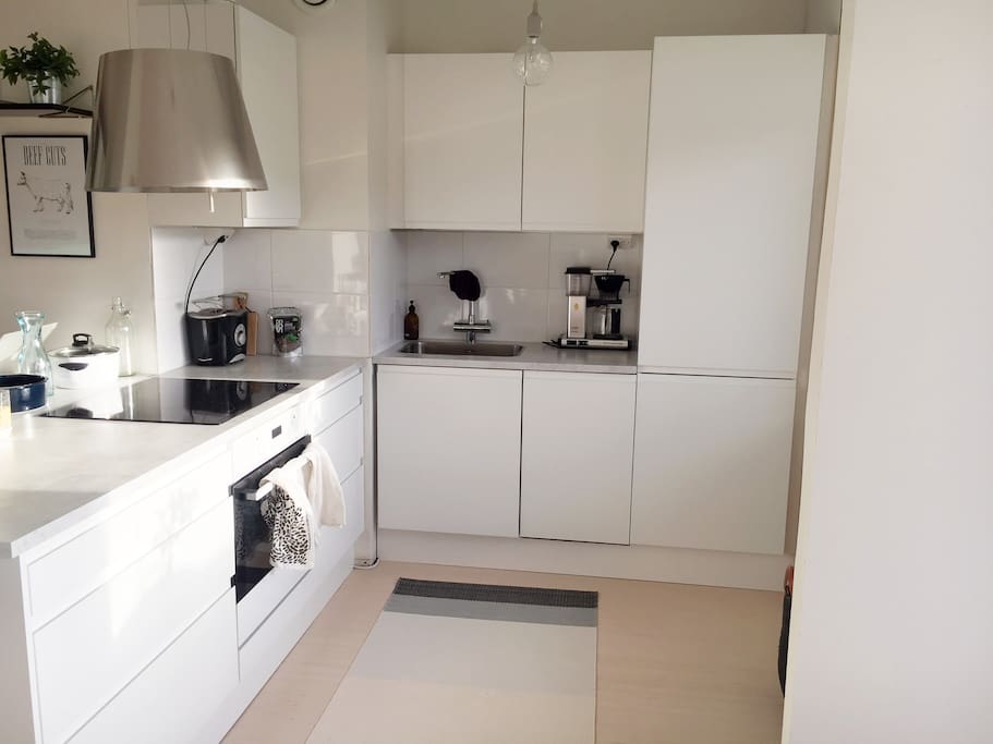 Kitchen is well-equipped.