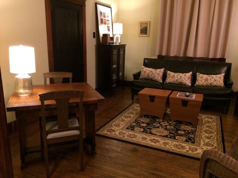Living Room - View 3 with Dining Table/Work Table