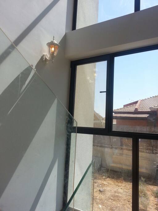 The window on the way to the room