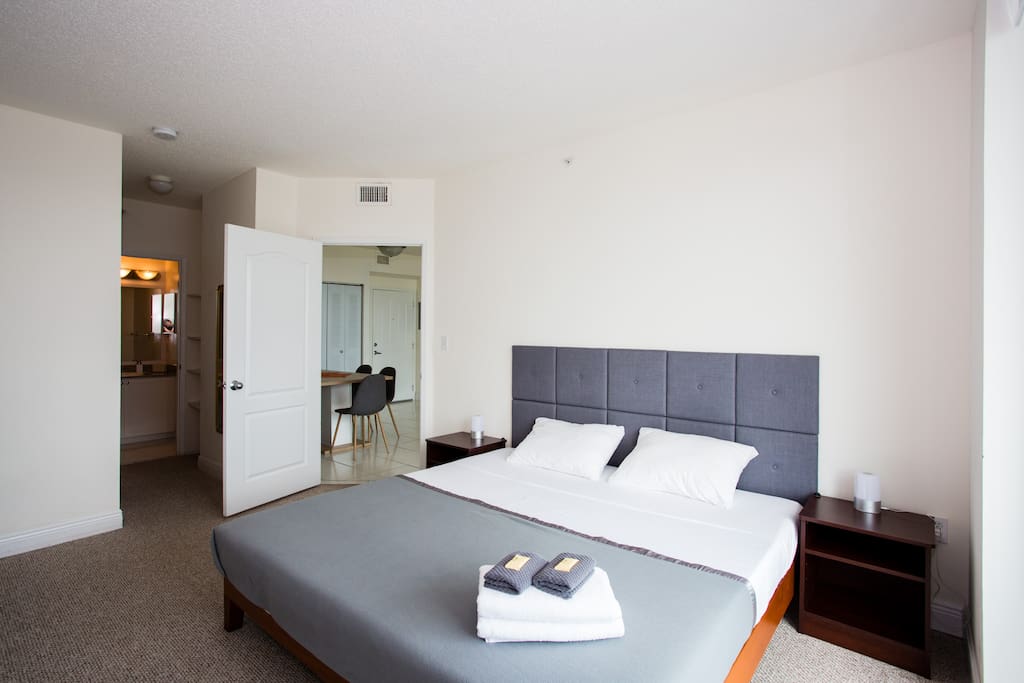 Master Bedroom with King size Bed and Comfortable Mattress for a good night sleep