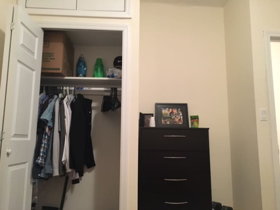 Closet and dresser