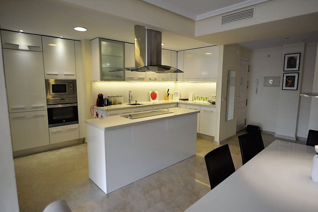 Fully fitted open kitchen