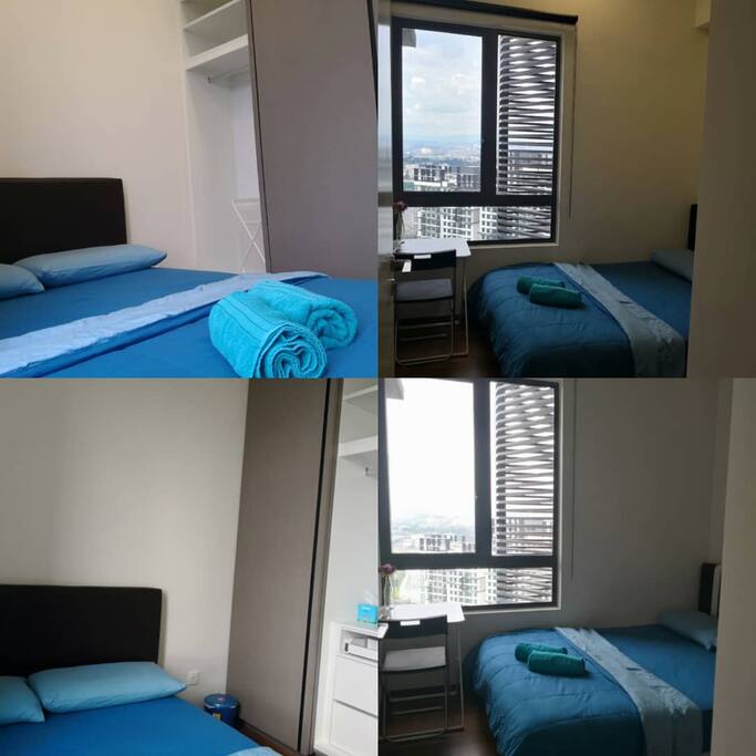 Cosy room for two, air conditioned and remote controlled fan.