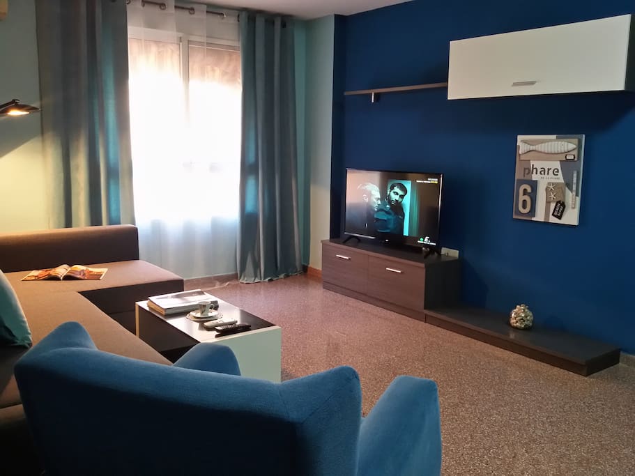 The Sea Living Room with double bed sofa (1)