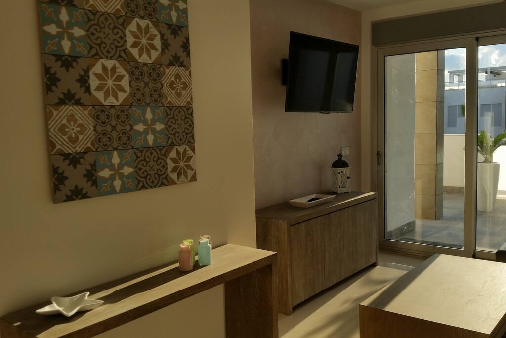 Living Room with TV and Internet