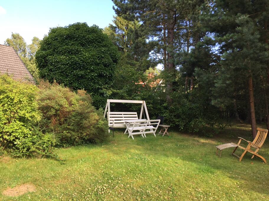 Naturtomt. Kvällsol i hamocken