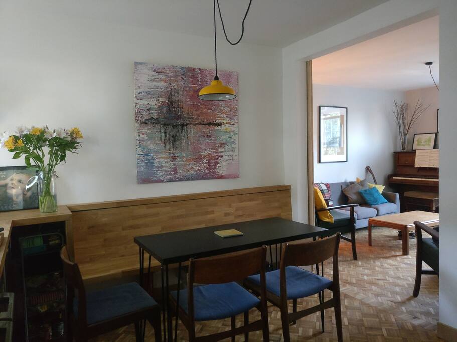 Dining and living room